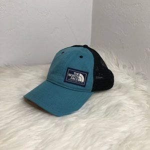The North Face Snapback Hat Trucker Adult Blue Outdoors Hiking Camping Casual